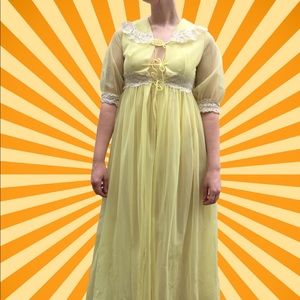 1960s Vintage Gown & Robe Set